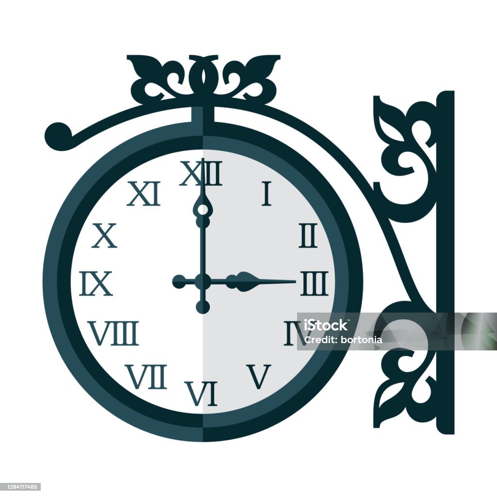 Ilustración de Icono Del Reloj Del Ferrocarril Antiguo Sobre El Fondo Transparente y más Libres de Reloj - iStock