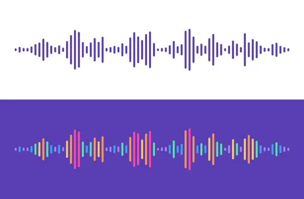 Vector illustration of Audio Levels Lines