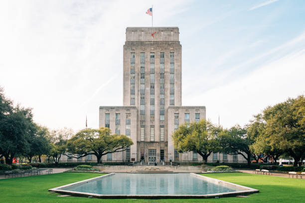 istock City Hall, in downtown Houston, Texas 1284124011