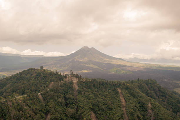 istock Panoramic top view from Batur mountain, Indonesia, Bali, Ubud 2019 1284138730