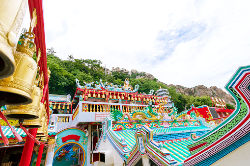 Sam Muk Shrine on Sam Muk Mountain in Chon Buri Province in Thailand