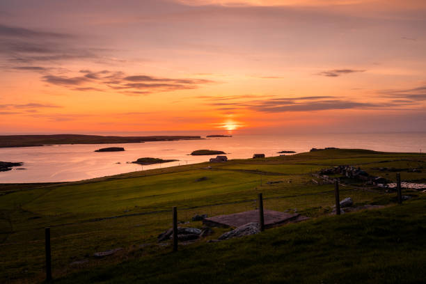 istock Sunset in Westing on Unst Island 1284149723