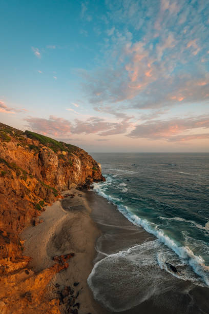 istock Point Dume State Beach at sunset, in Malibu, California 1284149914