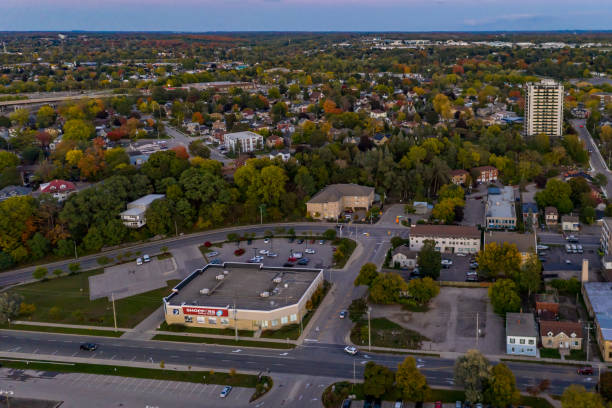 istock Aerial Cambridge Galt in Ontario, Canada 1284157861