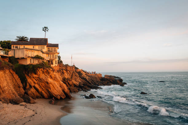 istock Evening light on cliffs at Woods Cove, in Laguna Beach, Orange County, California 1284158734