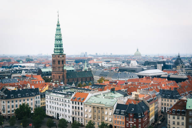 istock View from the Christiansborg Palace tower, in Copenhagen, Denmark 1284158746