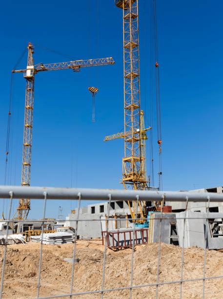 istock construction of a new multi-storey residential building 1284164570