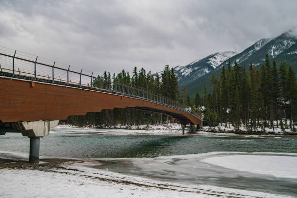 istock Banff, Alberta - View of the Banff Pedestrian Bridge 1284171612