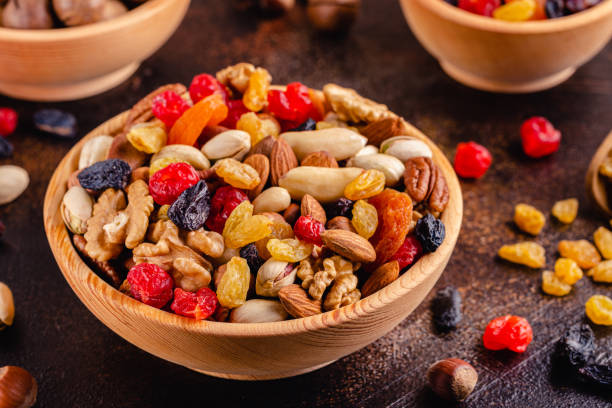 istock Healthy Snack of Nuts and Dried Fruit 1284175700