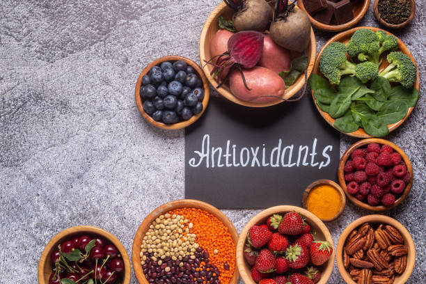 istock Healthy foods high in antioxidants 1284176056