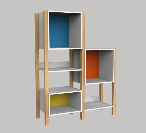 istock Rendering 3 dimention Bookshelf/Bookcase furniture 1284177251