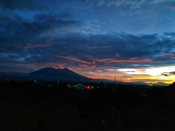 istock Very beautiful sky twilight towards night. 1284183558