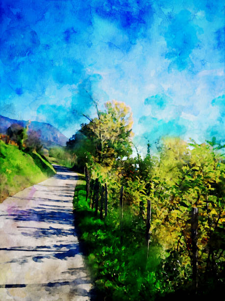 istock Vipava valley, Ozeljan - country road 1284183713