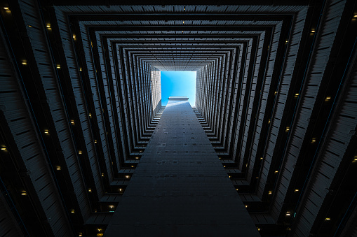 Apartment Building Detail in Hong Kong