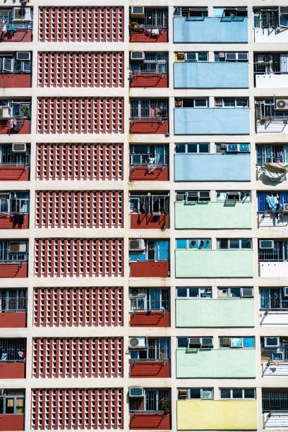 istock Building facade in Hong Kong 1284185651