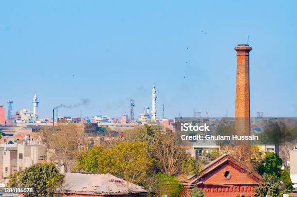 Aerial View Of The Old Lahore City Stock Photo - Download Image Now - Lahore - Pakistan, Scenics - Nature, Pollution