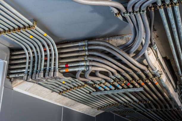 istock Internal wiring pipes, many symptoms, installed orderly. 1284191805