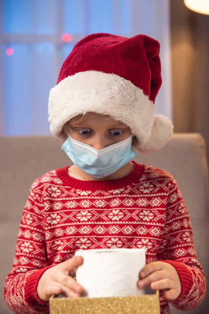 istock Toilet paper Christmas gift 1284194642