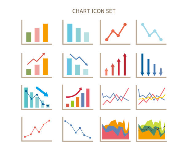 Graph vector illustration set. Line graph . Stock price. chart. Bar graph. Graph vector illustration set. Line graph . Stock price. chart. Bar graph. line graph stock illustrations