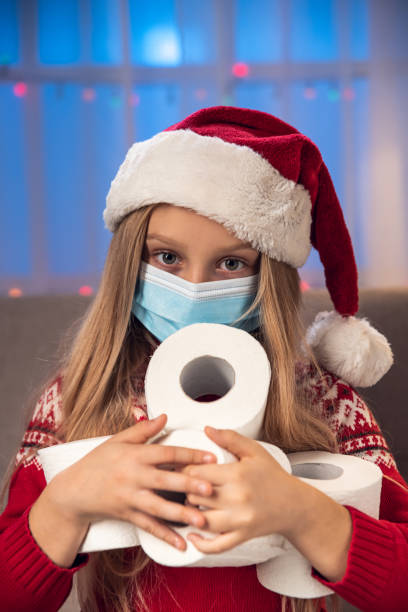 istock Toilet paper Christmas gift 1284196204