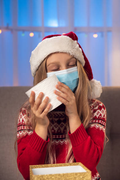 istock Toilet paper Christmas gift 1284197546