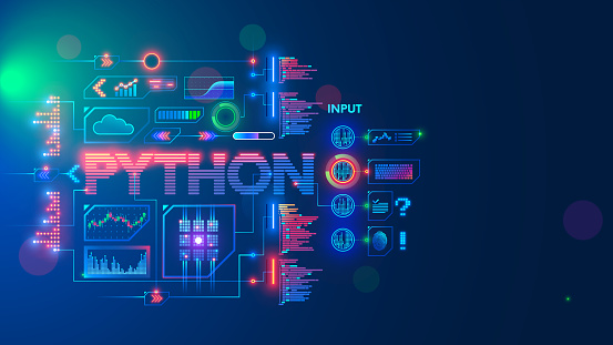 Programming Language Python Conceptual Banner Education Coding Computer ...