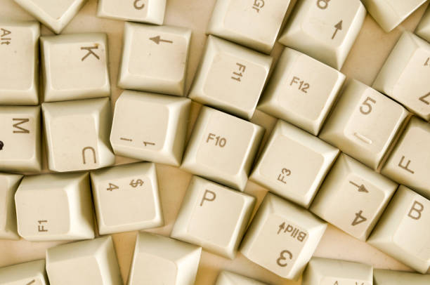 istock Alphabet numbers and some other keys 1284205635
