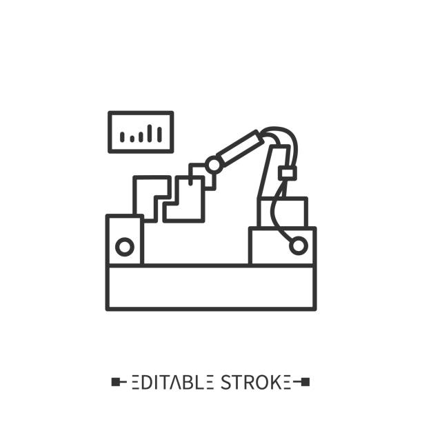 illustrations, cliparts, dessins animés et icônes de icône de test d’assemblage. illustration de vecteur modifiable - variation meeting work tool isolated