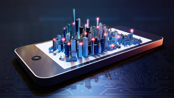 istock Conceptual 3d Render of smart city connections 1284211131