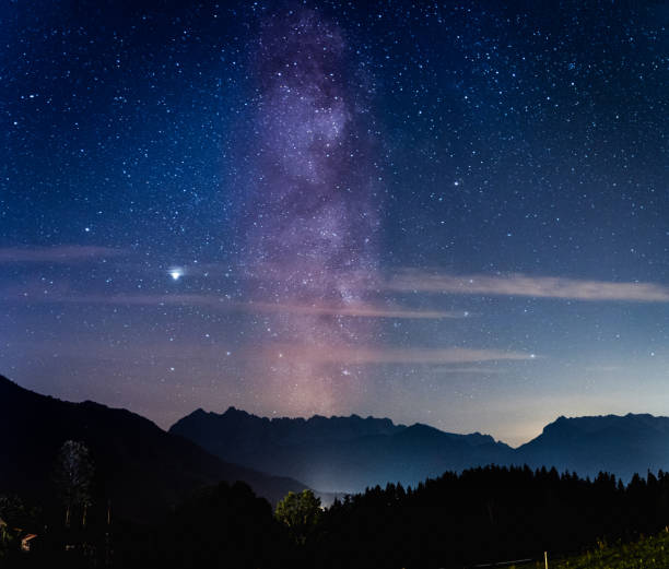 istock Milky way over the Kaiserwinkl mountains , Tyrol Austria 1284213050