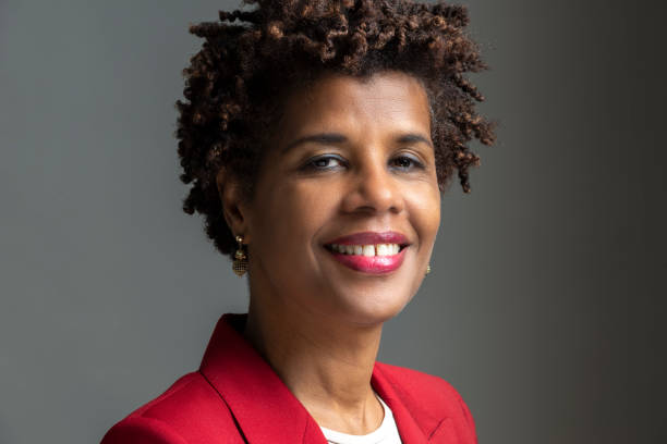 istock Stylish black woman portrait 1284215797