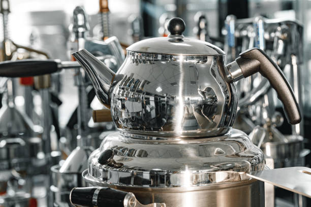 istock Buffet water heater catering appliance close up 1284217163