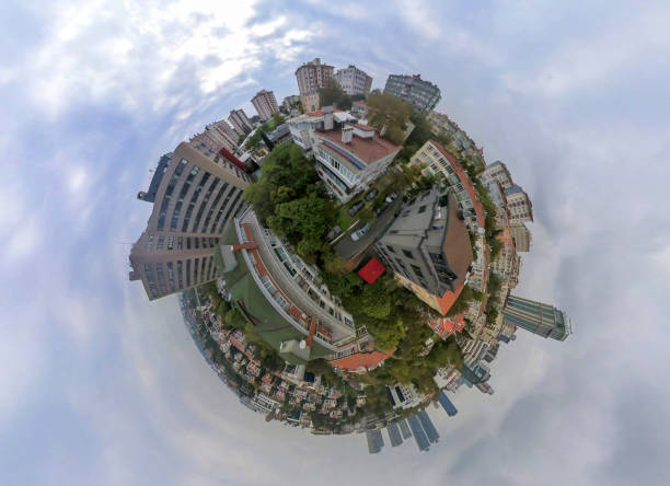 istock Little planet 360 degree sphere birds eye view 1284218181
