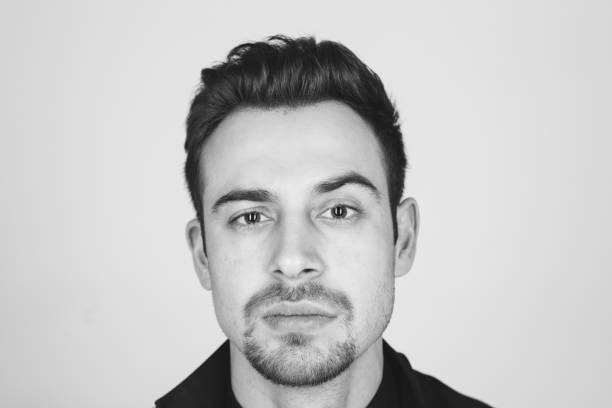 Mature man pensive look portrait