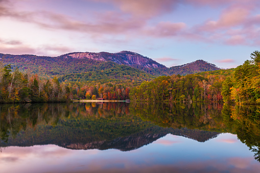Jordan Pond in Fall, Acadia National Park, Maine, USA