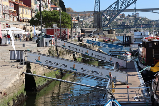 Porto- Portugal - October 30, 2020. Douro cruises  are at a standstill due to Covid 19 second wave.