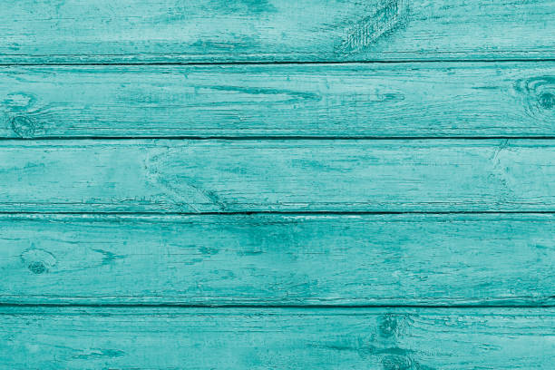 istock Blue old boards and cracked paint 1284234372