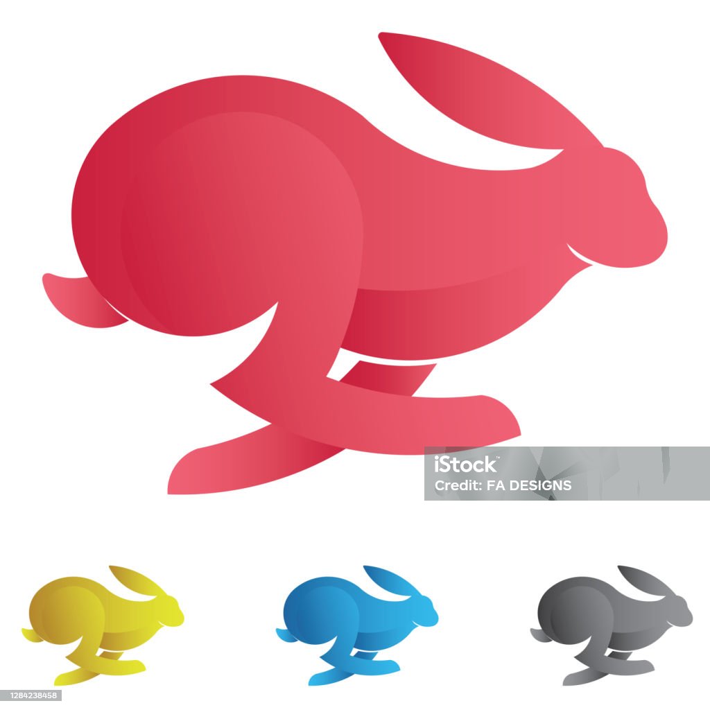 Rabbit Logo Made With Golden Ratio Principles Bunny Emblem Or Logo Vector  Template Suitable Professional Company Logo And Brand Logo In 4 Color  Option Stock Illustration - Download Image Now - iStock