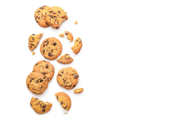 istock Tasty sweet chocolate chip cookies 1284240178