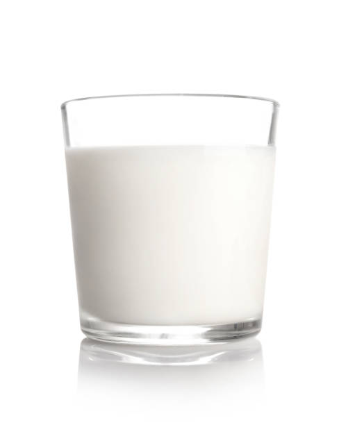 istock Single glass of milk 1284240255