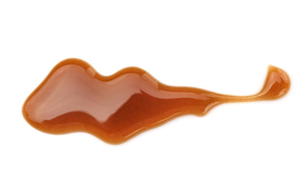 istock Delicious sweet caramel topping 1284240423