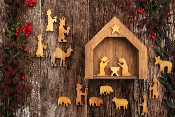 istock rustic wood christmas nativity scene 1284241639