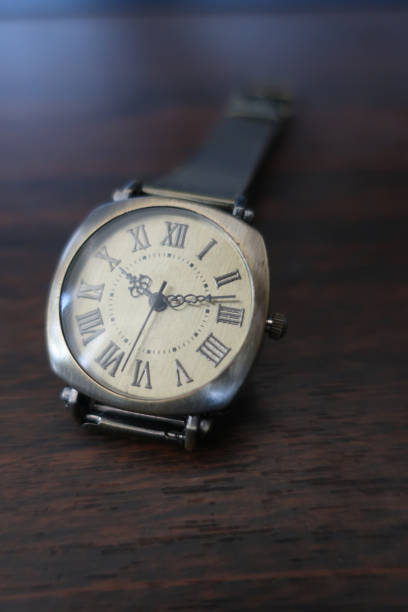 istock Classic watch photo on the table 1284242213