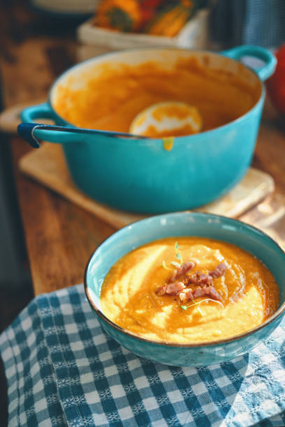 istock Pumpkin Soup with Bacon and Thyme 1284250315