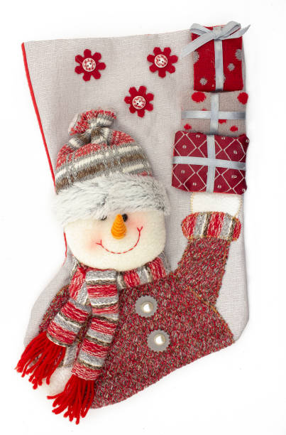 istock Santa stocking, isolated on white background. New Year concept. 1284251350