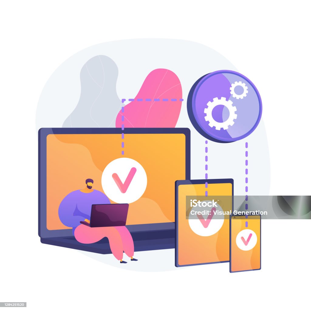 Platform Development Vector Image Crossplatform Development Abstract Concept Vector Illustration Stock ...
