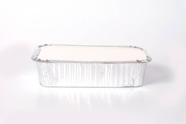 istock Aluminium Food box on white background. 1284252618