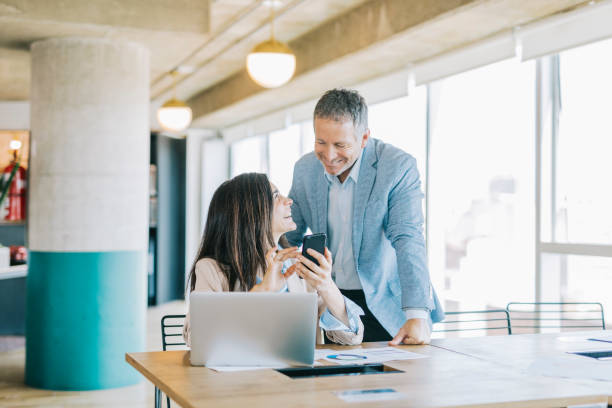 istock Business colleagues working at the office 1284253190