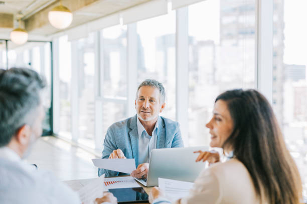 istock Business people brainstorming in the office 1284253193