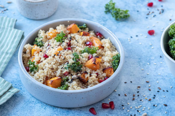 istock Kale, Butternut Squash, Pomegranate and Quinoa Salad 1284254256